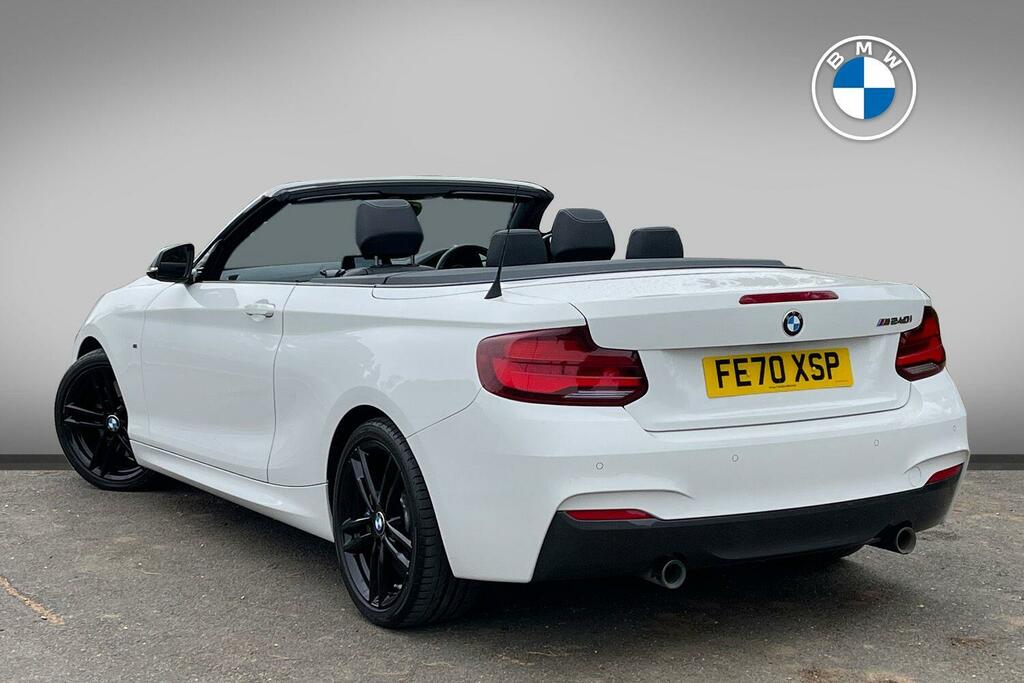 BMW 2 Series M240i Convertible White #3