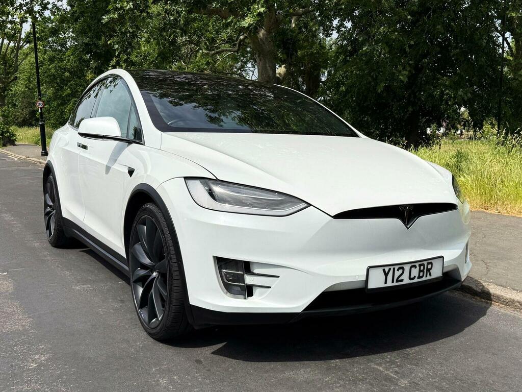 Tesla Model X Suv P100dl Dual Motor 4Wde Ludicrous Y12CBR White #4