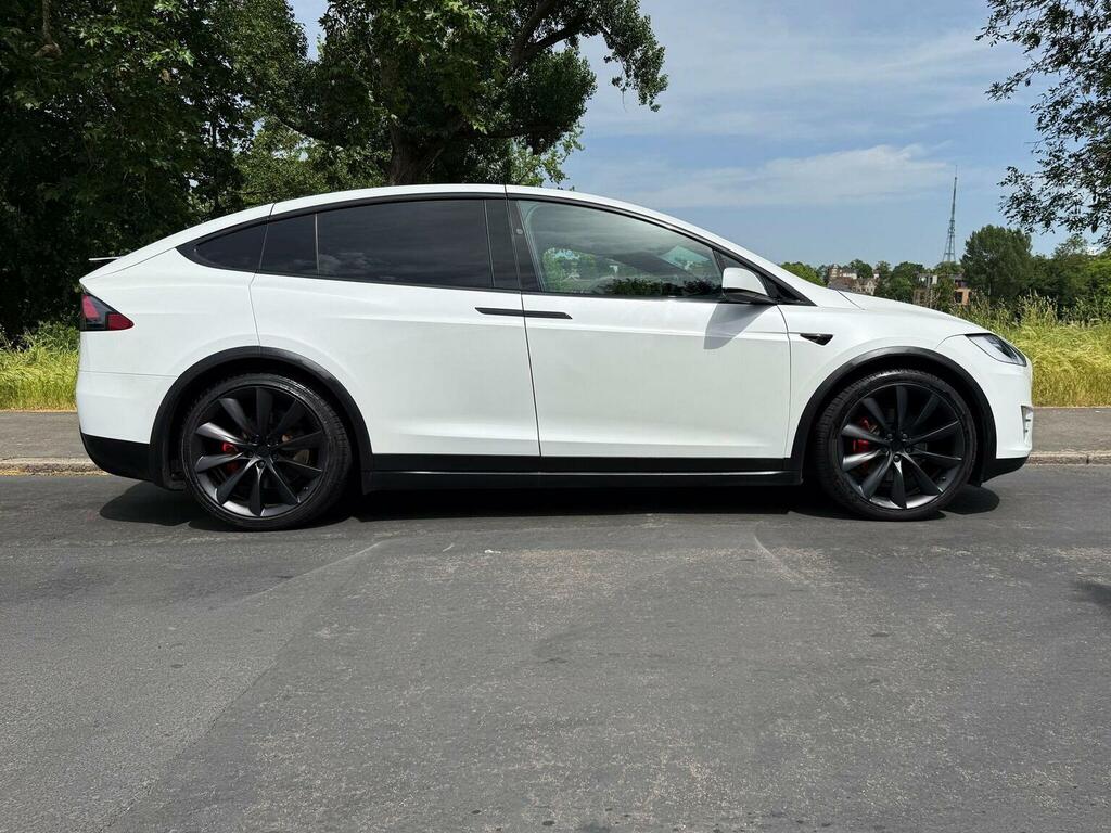 Tesla Model X Suv P100dl Dual Motor 4Wde Ludicrous Y12CBR White #5