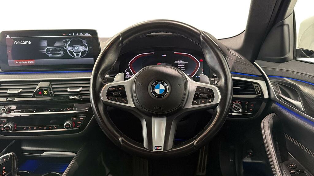 BMW 5 Series 520D Mht M Sport Step Pro Pack CV73MOF White #5