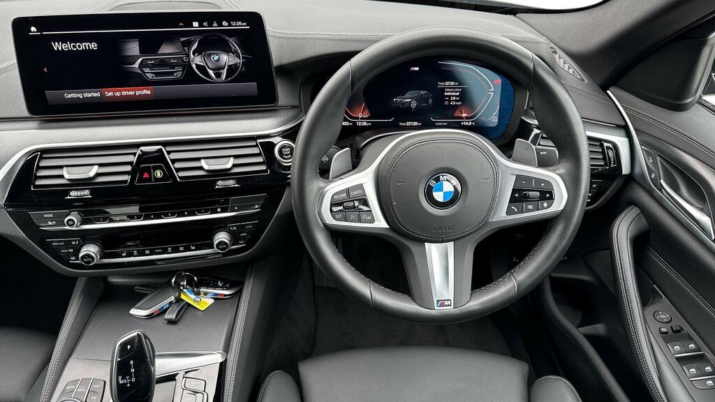 BMW 5 Series 520D Mht M Sport Step Pro Pack VN23JWW Black #5
