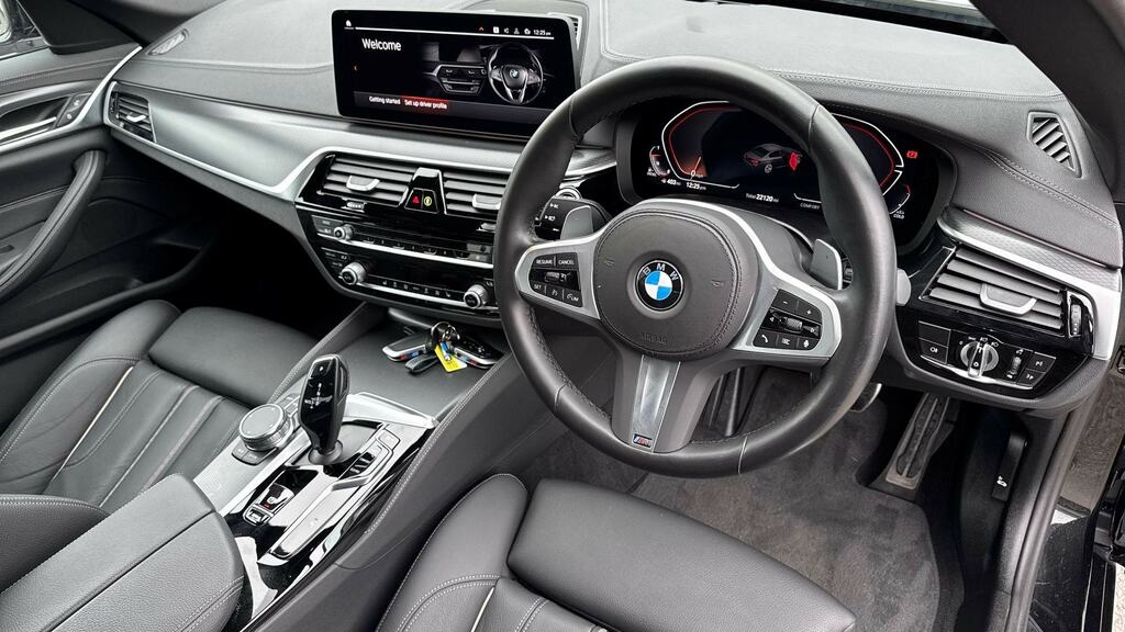 BMW 5 Series 520D Mht M Sport Step Pro Pack VN23JWW Black #6