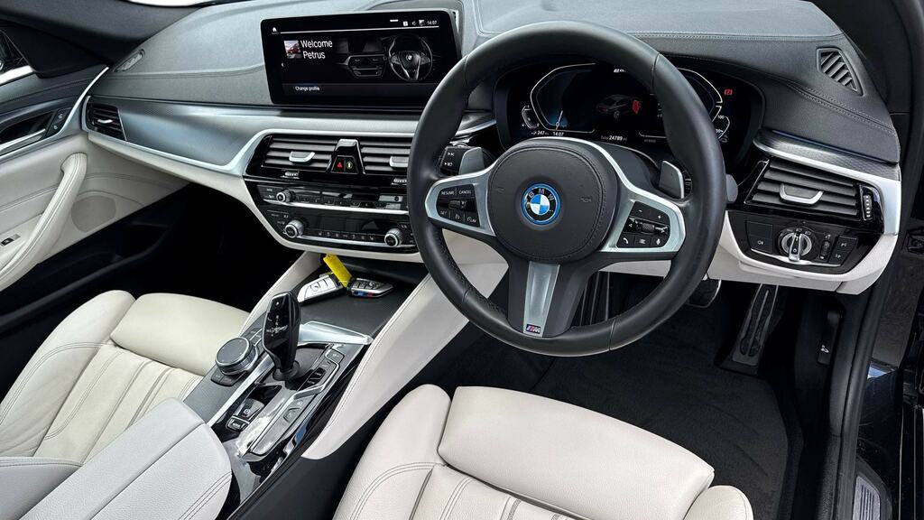 BMW 5 Series 530E M Sport AF23VNE Black #6