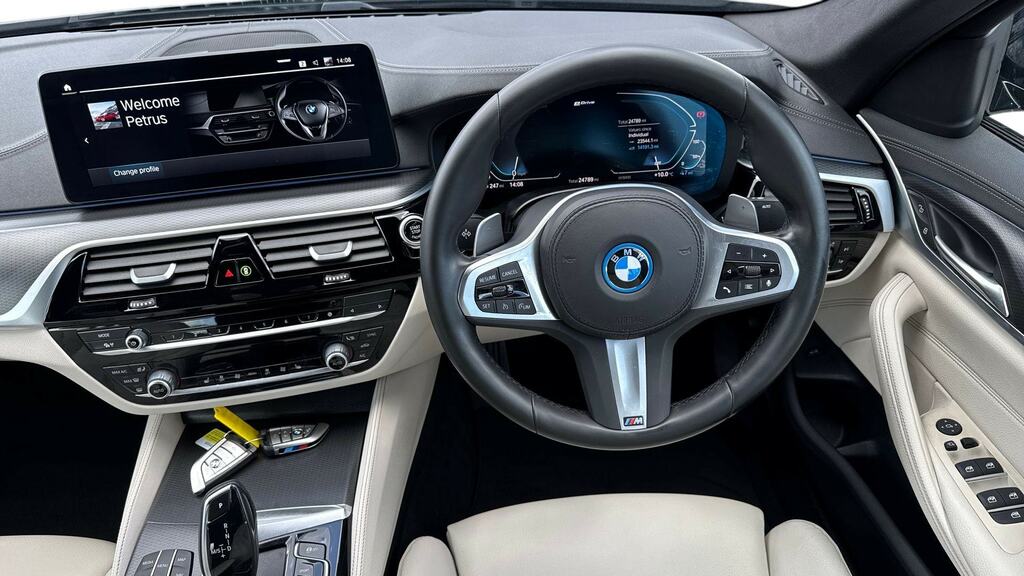 BMW 5 Series 530E M Sport AF23VNE Black #5