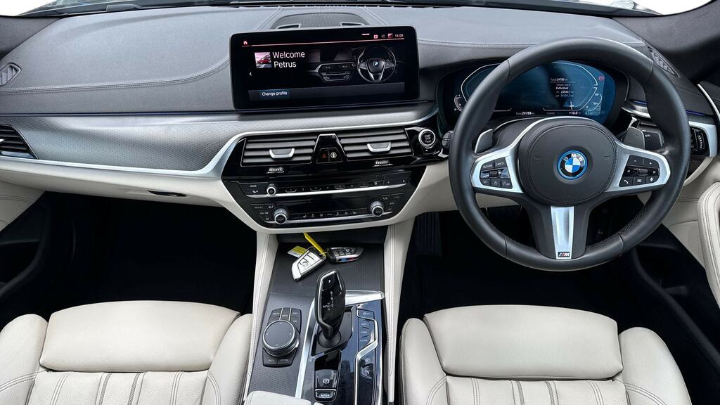 BMW 5 Series 530E M Sport AF23VNE Black #4