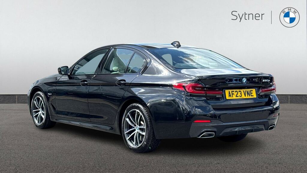 BMW 5 Series 530E M Sport AF23VNE Black #2