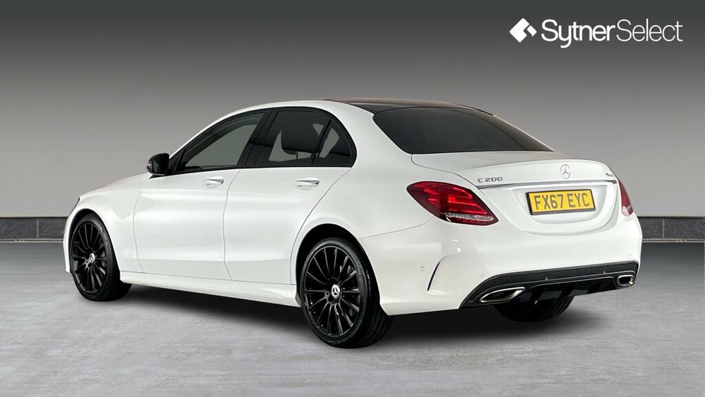 Mercedes-Benz C Class C200 4Matic Amg Line Premium FX67EYC White #2