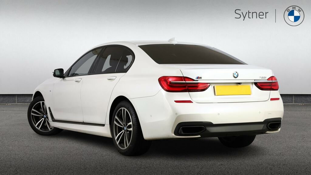 BMW 7 Series 750I M Sport White #2