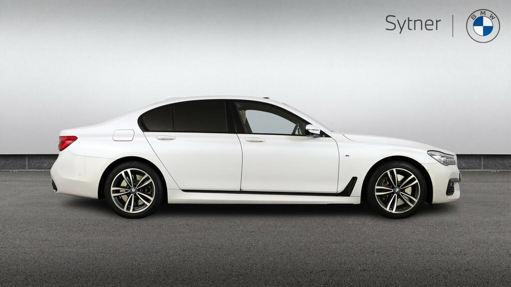 BMW 7 Series 750I M Sport White #3
