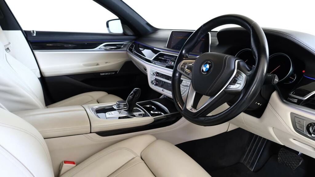 BMW 7 Series 750I M Sport White #6