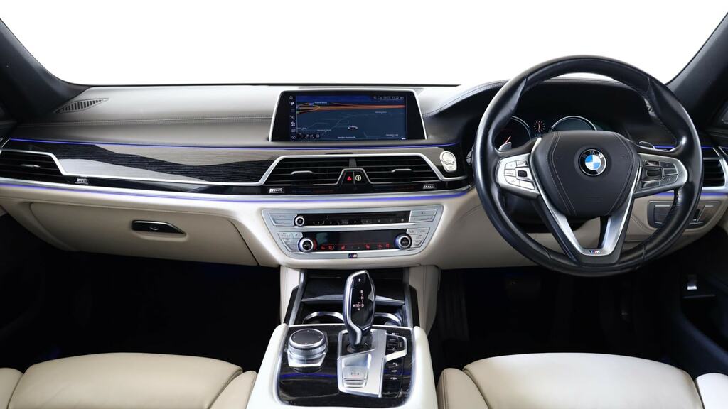BMW 7 Series 750I M Sport White #4