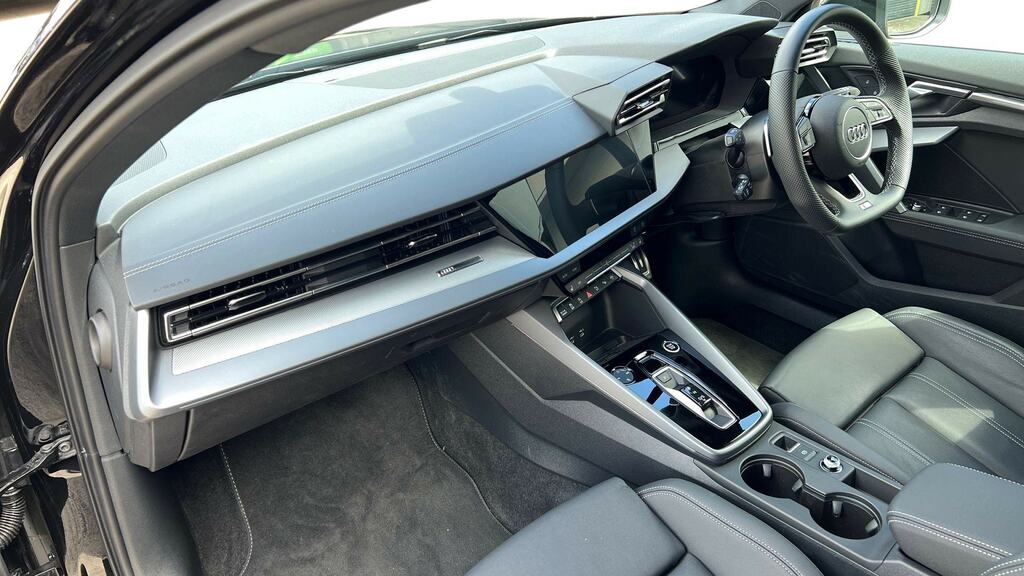 Audi A3 1.5 Tfsi 150 S Line S Tronic YG75SWZ Black #2