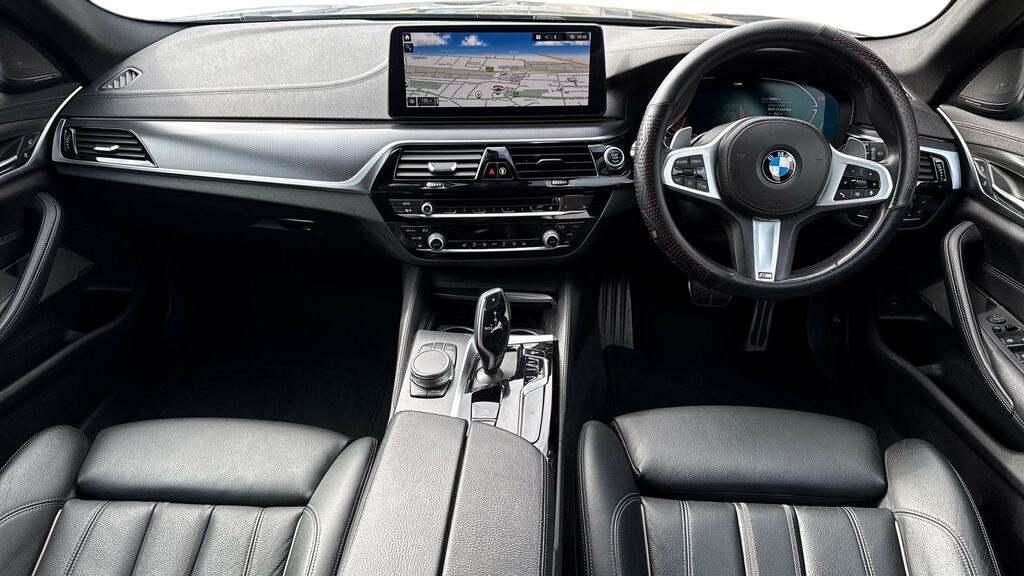 BMW 5 Series 520D Mht M Sport Step Techpro Pack YE71JHV Blue #4