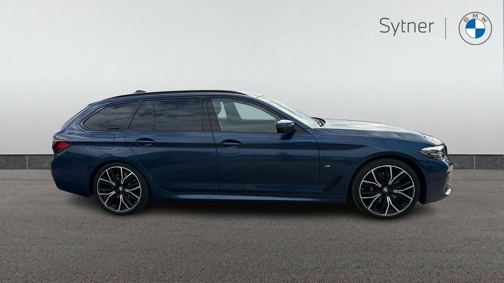 BMW 5 Series 520D Mht M Sport Step Techpro Pack YE71JHV Blue #3