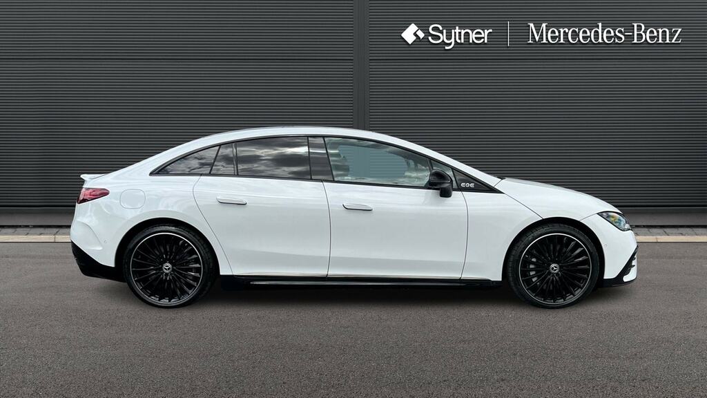 Mercedes-Benz EQE Eqe500 4M 300Kw Amg Ln Night Ed Prem 91Kwh At White #4