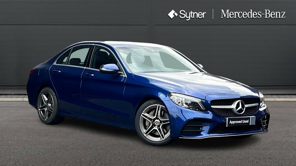 Mercedes-Benz C Class C300 Amg Line Premium 9G-tronic Blue