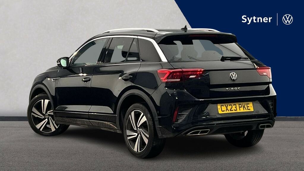 Volkswagen T-Roc 1.5 Tsi R-line Dsg CX23PKE Black #3