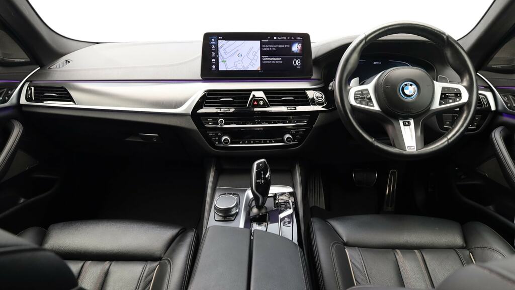 BMW 5 Series 530E Xdrive M Sport YR72NKX Grey #4