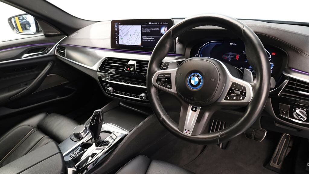 BMW 5 Series 530E Xdrive M Sport YR72NKX Grey #6