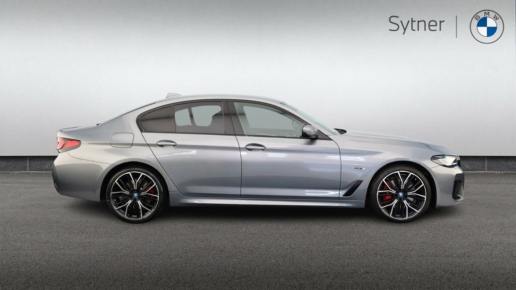 BMW 5 Series 530E Xdrive M Sport YR72NKX Grey #3