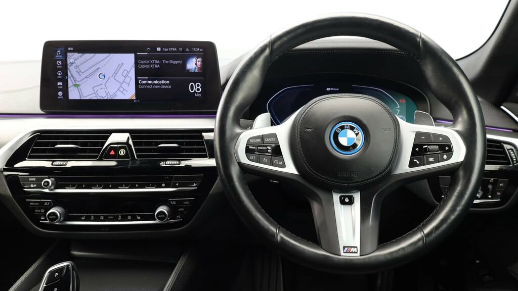 BMW 5 Series 530E Xdrive M Sport YR72NKX Grey #5
