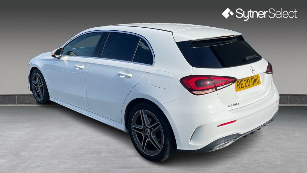 Mercedes-Benz A Class A180d Amg Line RE20OWU White #2