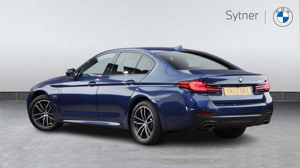 BMW 5 Series 530E M Sport YM22DRX Red #2
