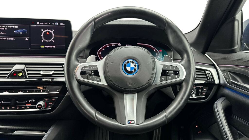 BMW 5 Series 530E M Sport YM22DRX Red #5
