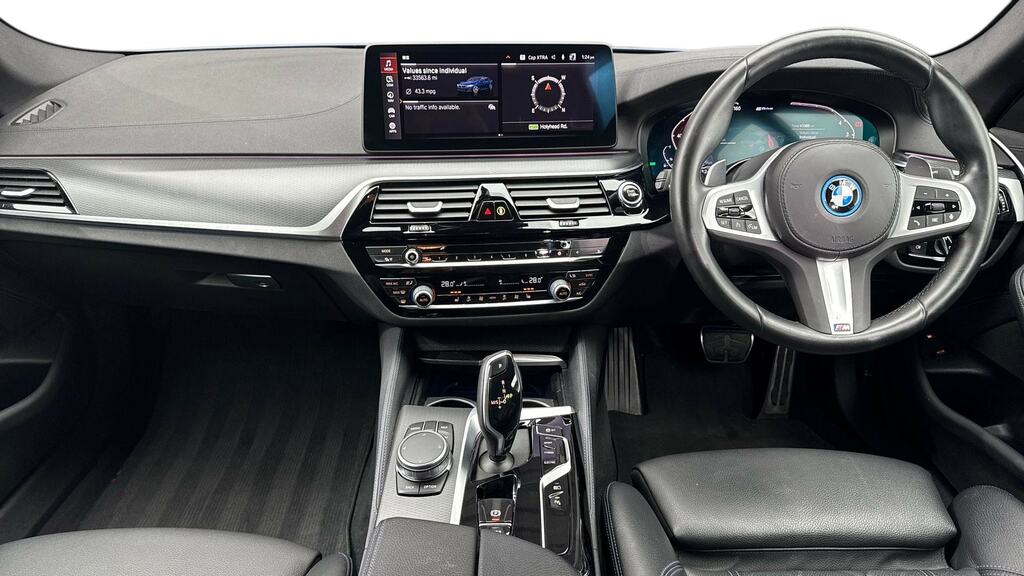 BMW 5 Series 530E M Sport YM22DRX Red #4