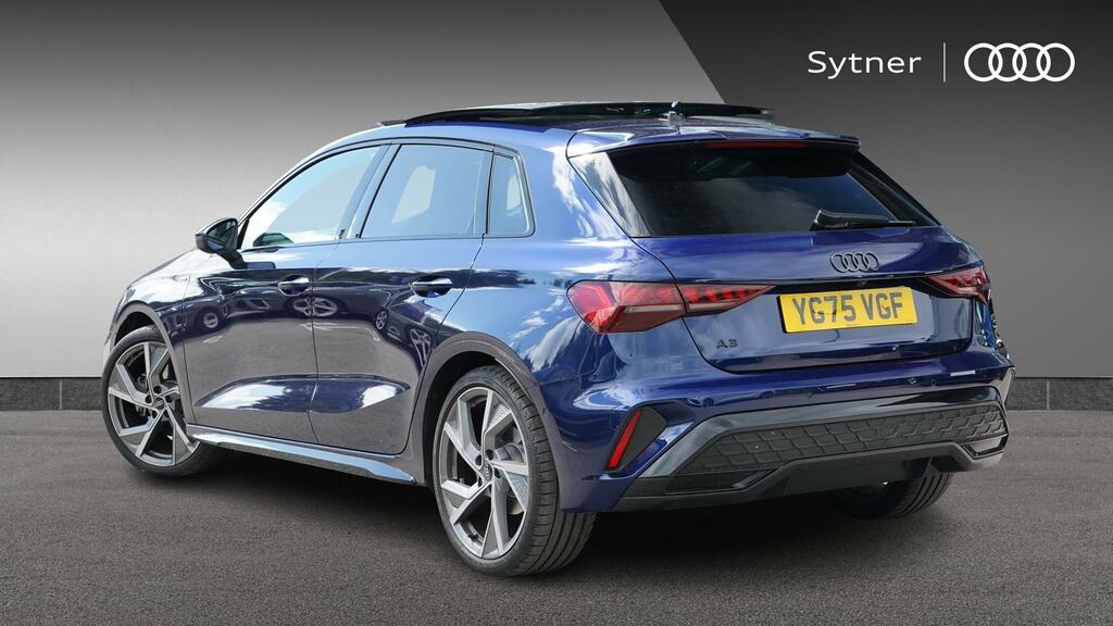 Audi A3 1.5 Tfsi 150 Black Ed S Tronic Tech Pack YG75VGF Blue #3