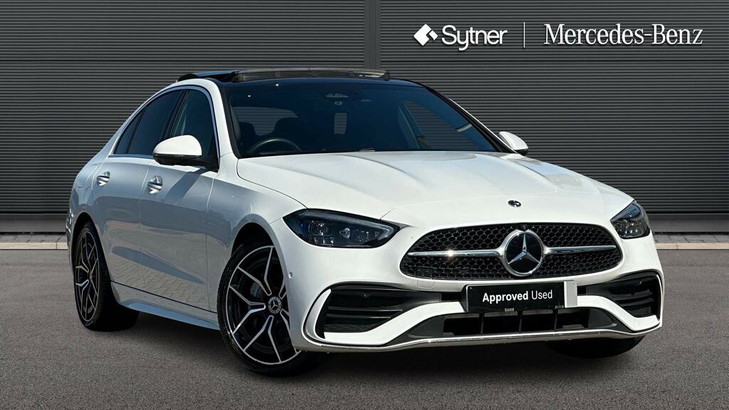Mercedes-Benz C Class C200 Amg Line Premium Plus 9G-tronic White