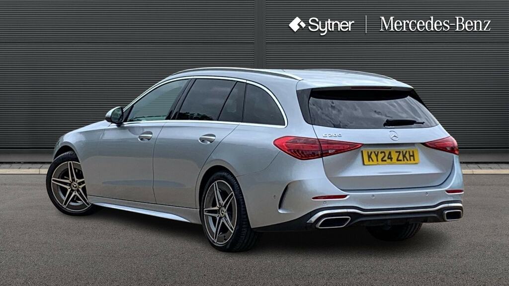 Mercedes-Benz C Class C200 Amg Line 9G-tronic Silver #2