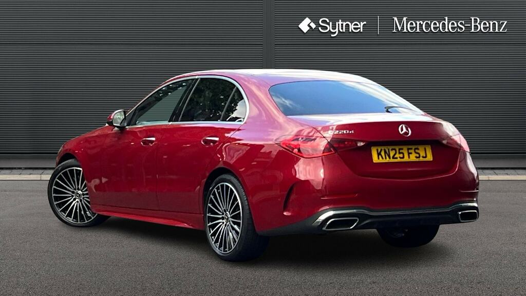 Mercedes-Benz C Class C220d Amg Line Premium Plus 9G-tronic Red #2