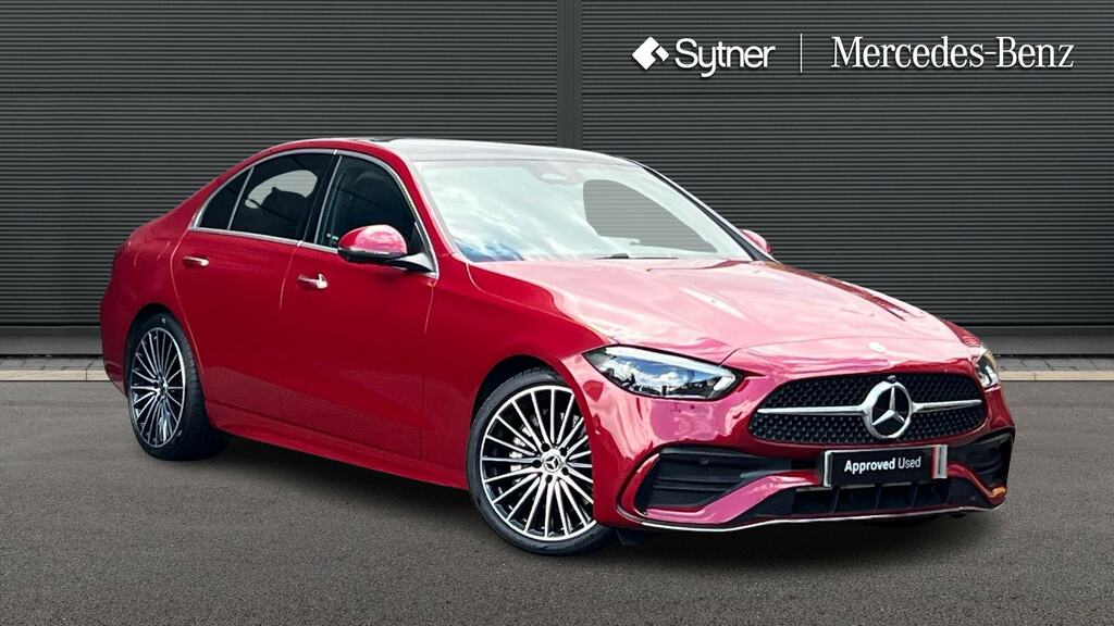 Mercedes-Benz C Class C220d Amg Line Premium Plus 9G-tronic Red