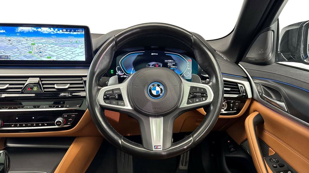 BMW 5 Series 530E M Sport Tech Pack YK23WMH Black #5