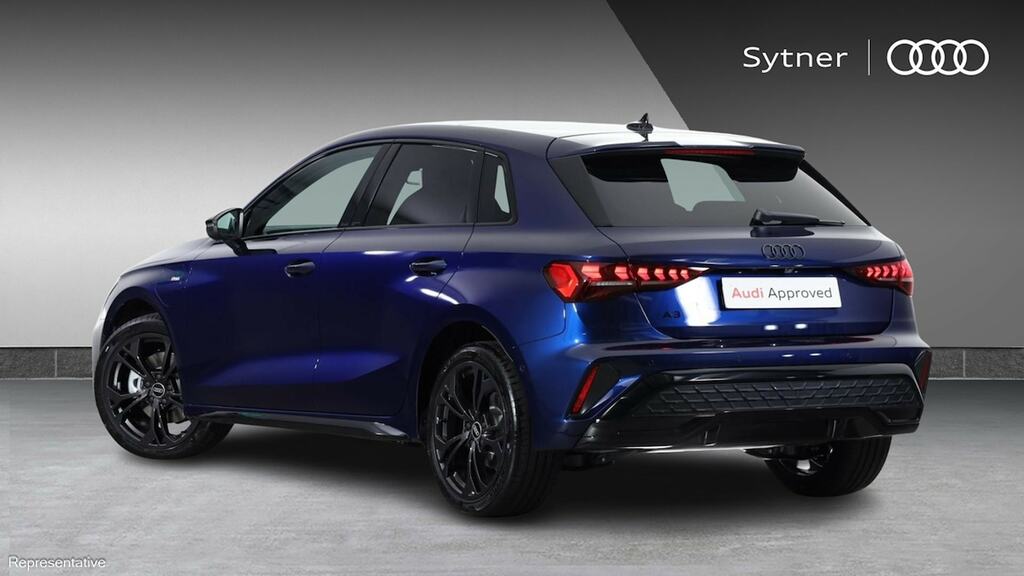 Audi A3 1.5 Tfsi E 204 Black Ed S Tronic Tech Pack YE26WUG Blue #3