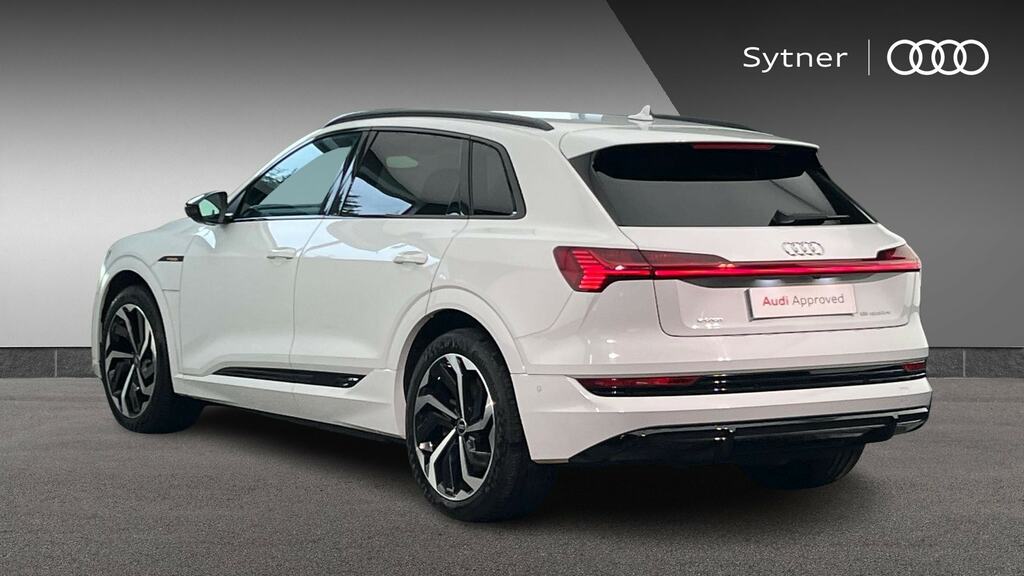 Audi E-tron 300Kw 55 Quattro 95Kwh Black Edition ML23EKO White #3