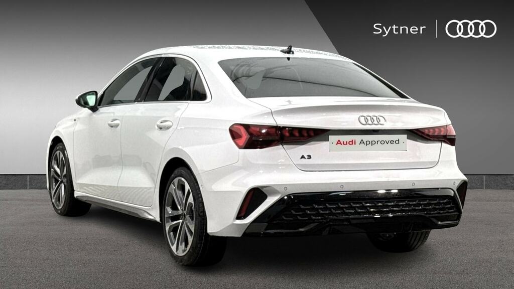 Audi A3 1.5 Tfsi 116 S Line S Tronic Tech Pack CY26AKN White #3