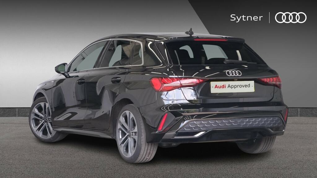 Audi A3 1.5 Tfsi 150 S Line S Tronic Tech Pack CX75HKD Black #3