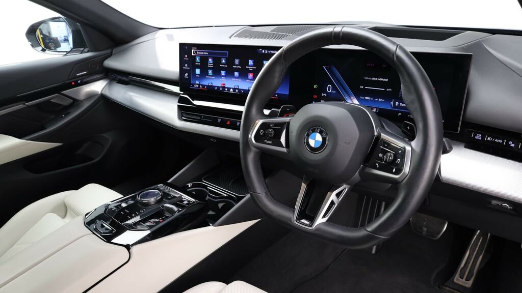BMW 5 Series 520I M Sport Pro Tech Plus YF74XZU Black #6