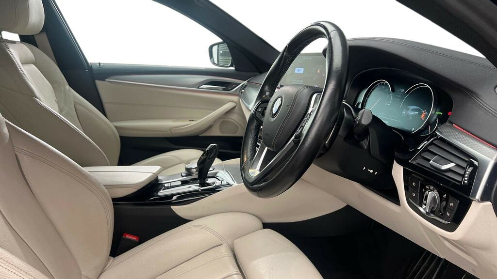 BMW 5 Series 520D Xdrive M Sport NJ68XPT Blue #6