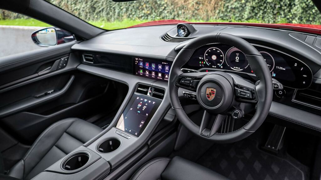 Porsche Taycan 320Kw 105Kwh Black Edition Rwd 5 Seat FP75EJY Red #3