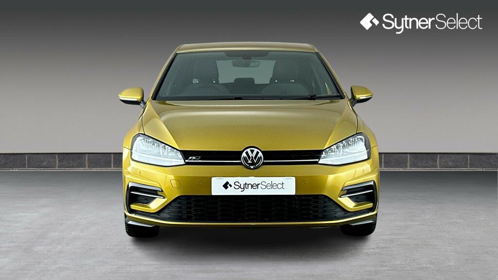 Volkswagen Golf 2.0 Tdi R-line Dsg FG67VRT Yellow #4