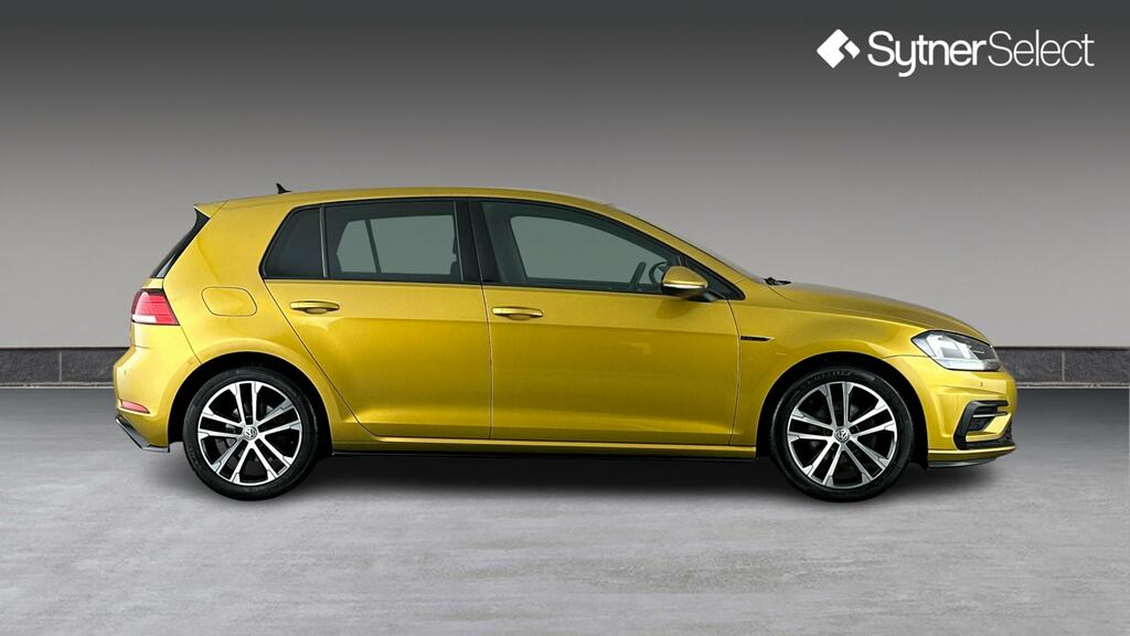 Volkswagen Golf 2.0 Tdi R-line Dsg FG67VRT Yellow #3
