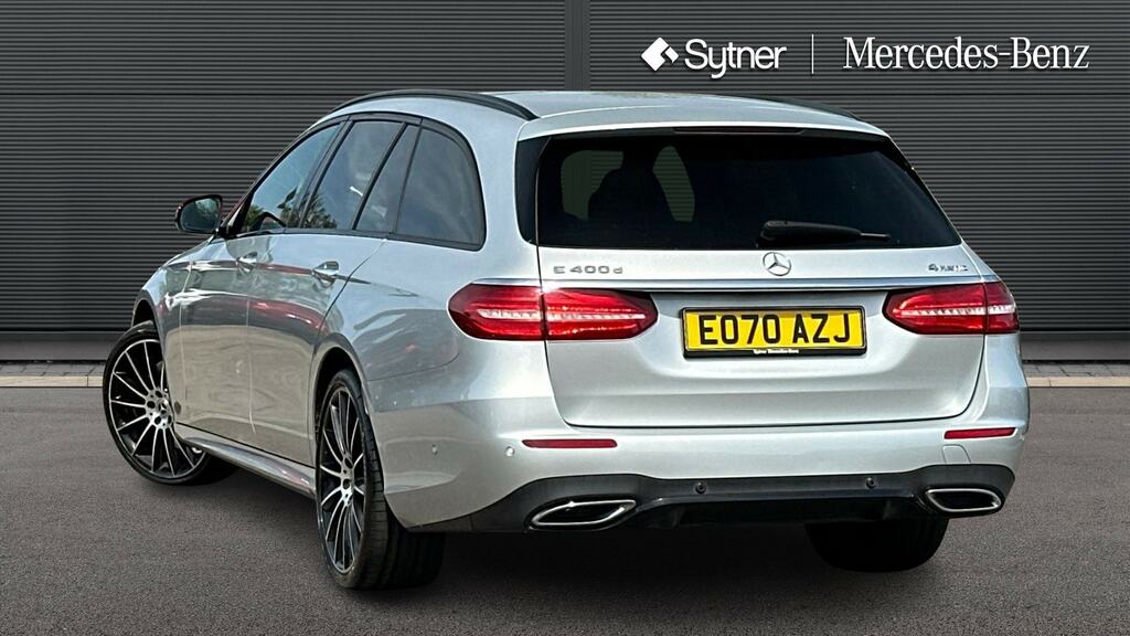 Mercedes-Benz E Class E400d 4Matic Amg Line Night Ed Prem 9G-tronic EO70AZJ Silver #2