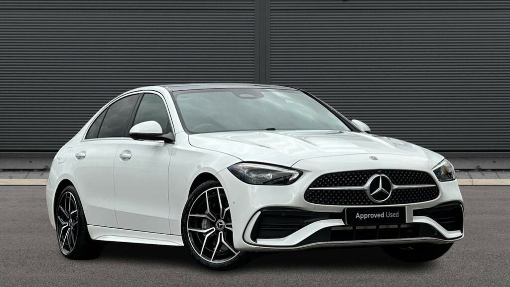 Mercedes-Benz C Class C200 Amg Line Premium Plus 9G-tronic White