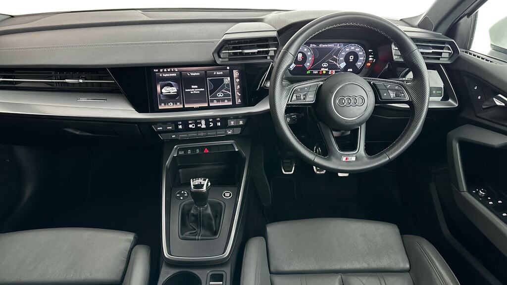 Audi A3 30 Tfsi S Line OW72HGK White #6