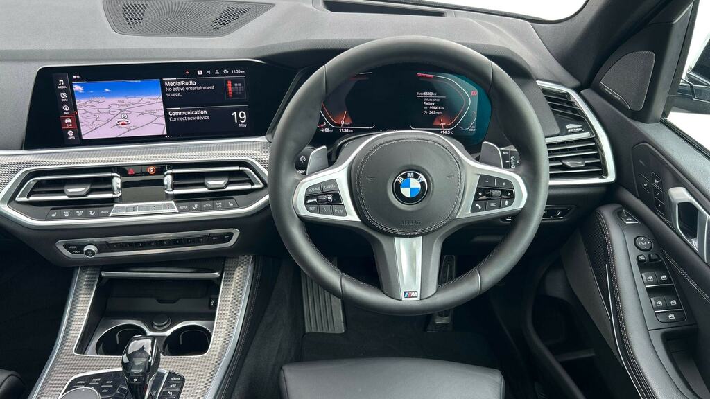 BMW X5 Xdrive30d M Sport 7 Seat Techplus Pk YH69XFZ White #5