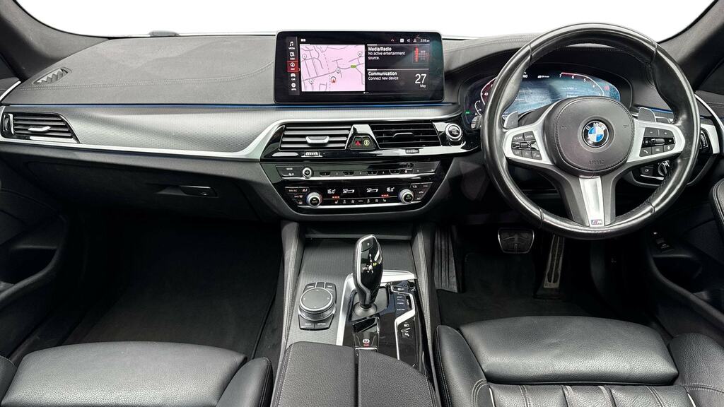 BMW 5 Series 530E Xdrive M Sport Pro Pack YB21LRA White #4