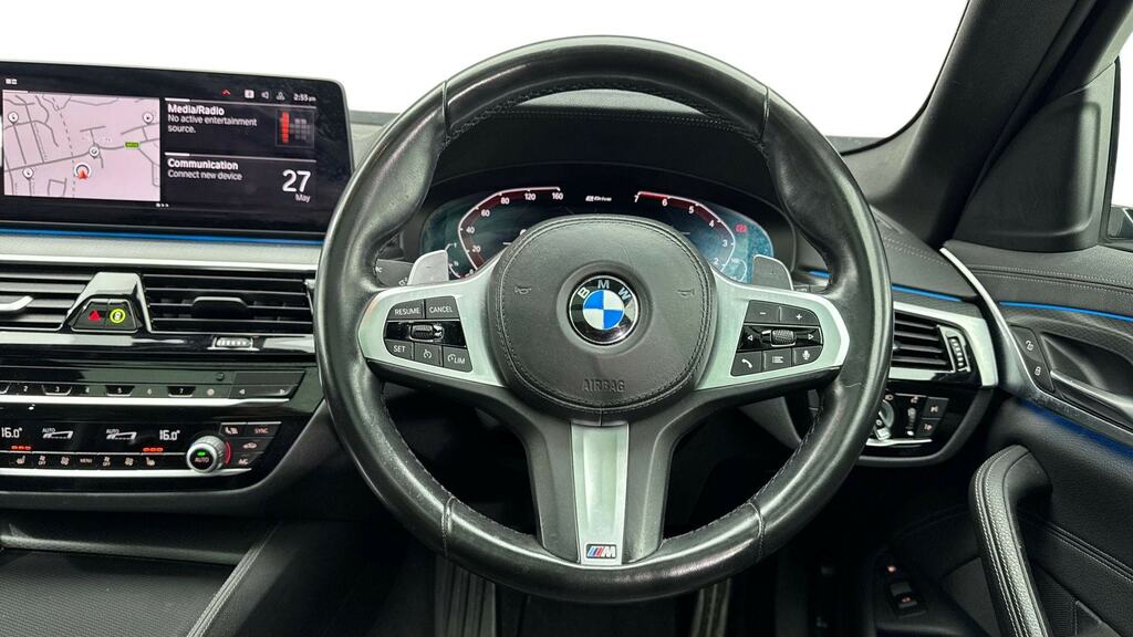 BMW 5 Series 530E Xdrive M Sport Pro Pack YB21LRA White #5